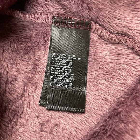 The North Face Vest Women's Large Purple Osito Full Zip Soft Fleece Sleeveless - Picture 7 of 10